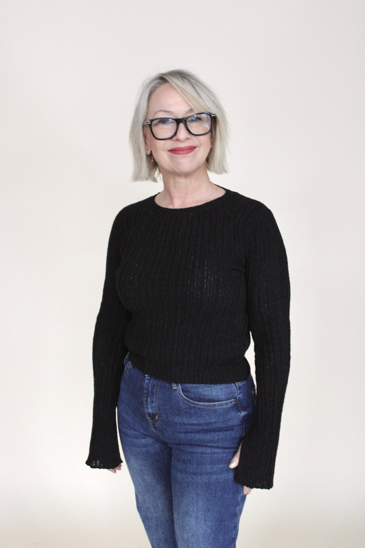 Abbie Ribbed Knit Sweater