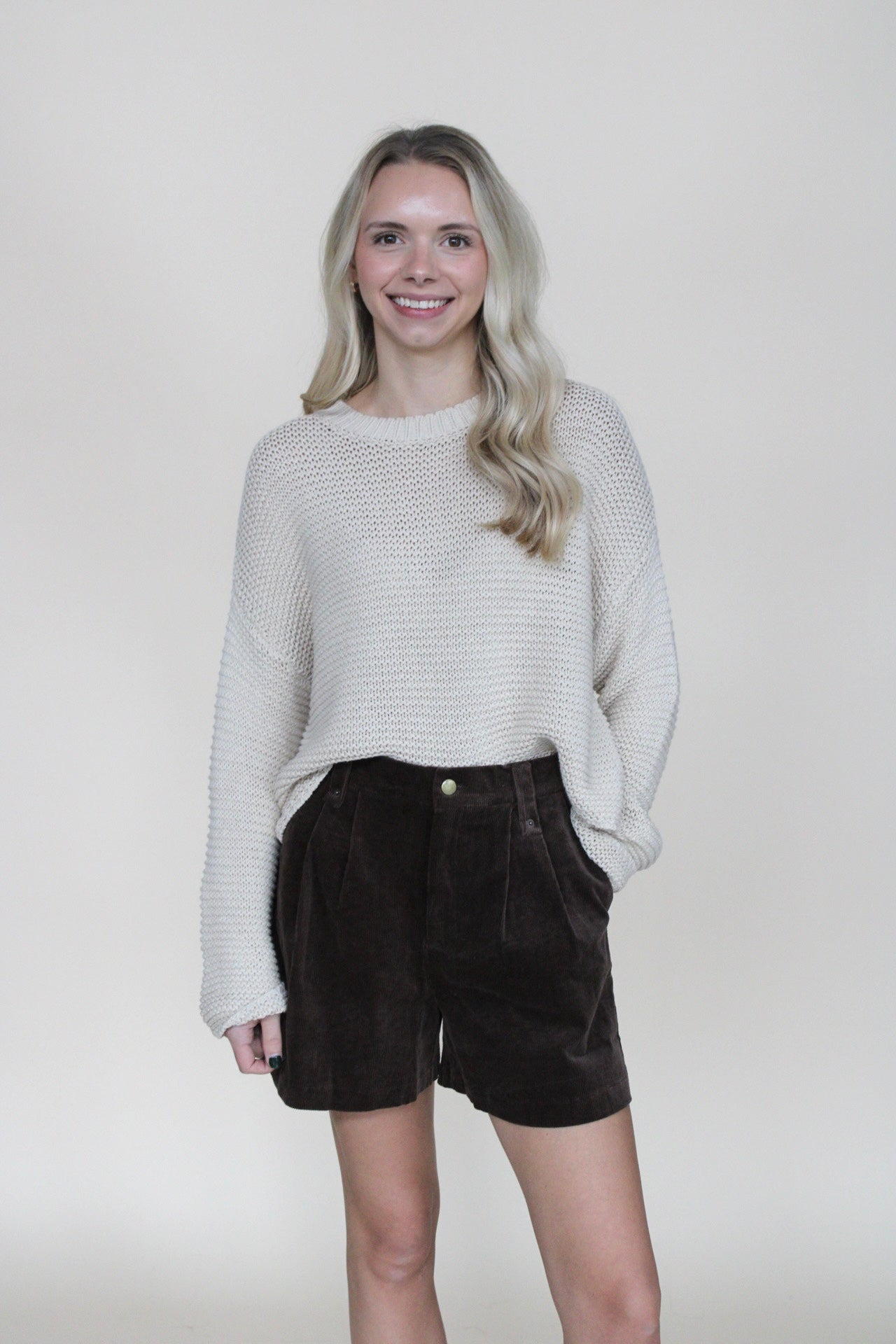 Lyla Woven Corduroy Shorts