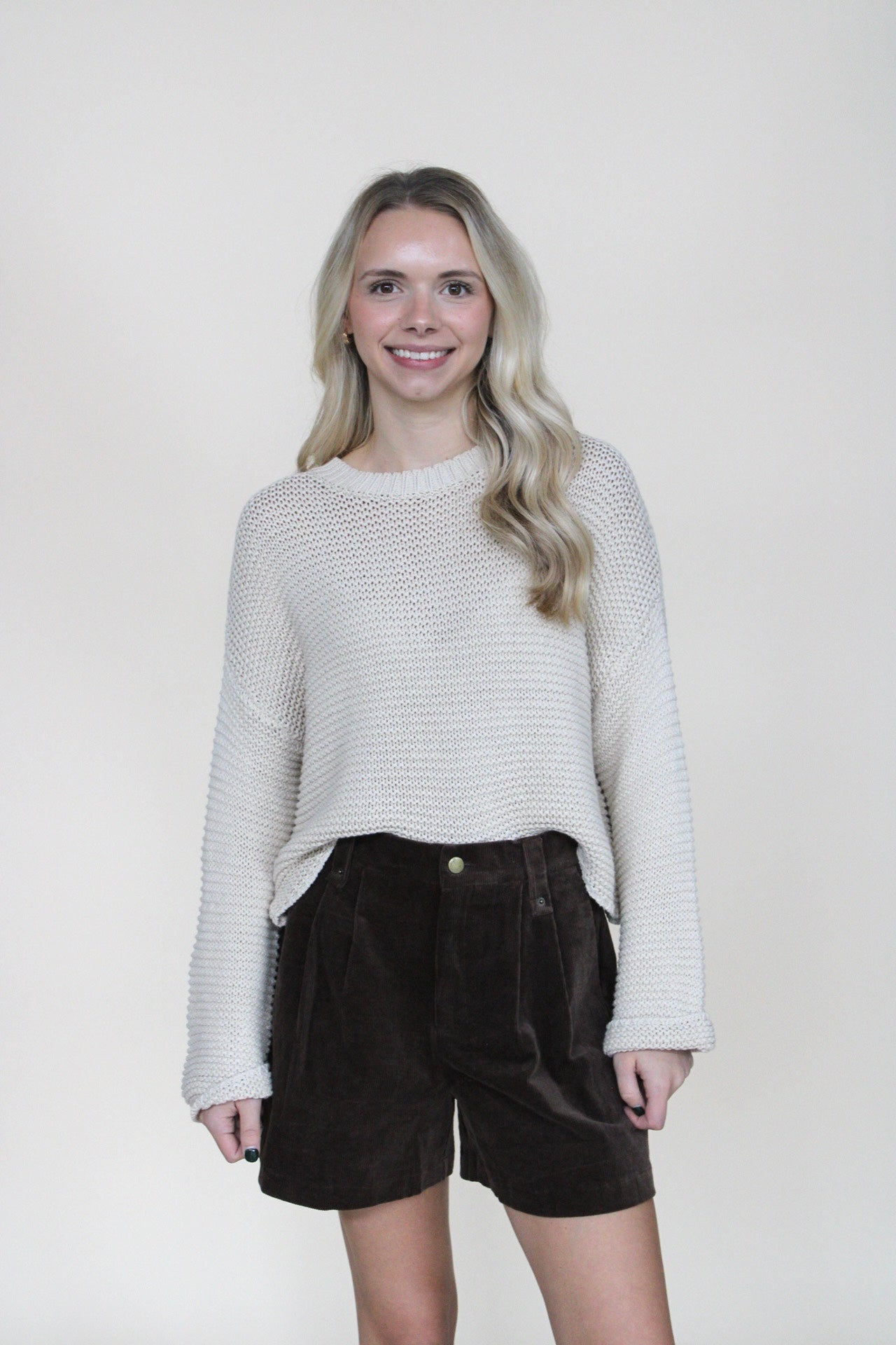 Lyla Woven Corduroy Shorts