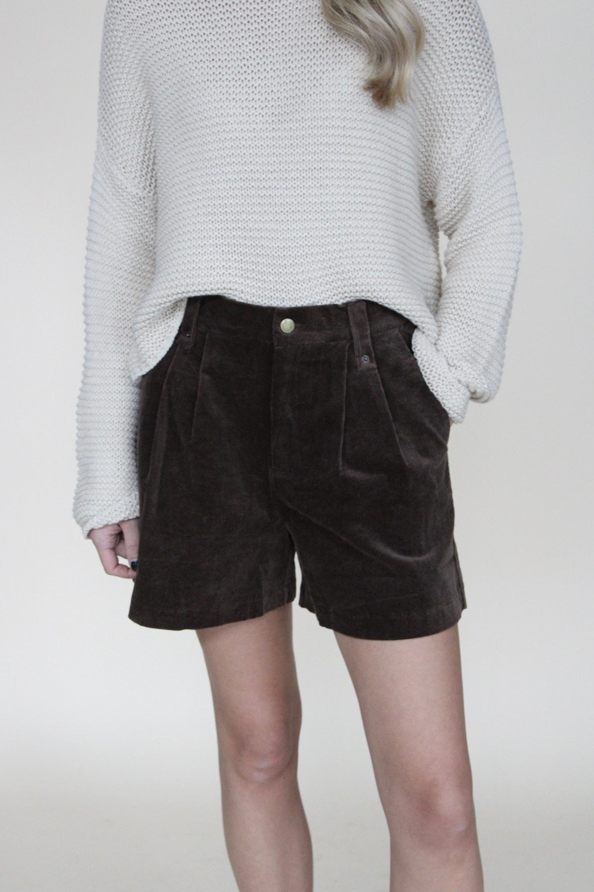 Lyla Woven Corduroy Shorts