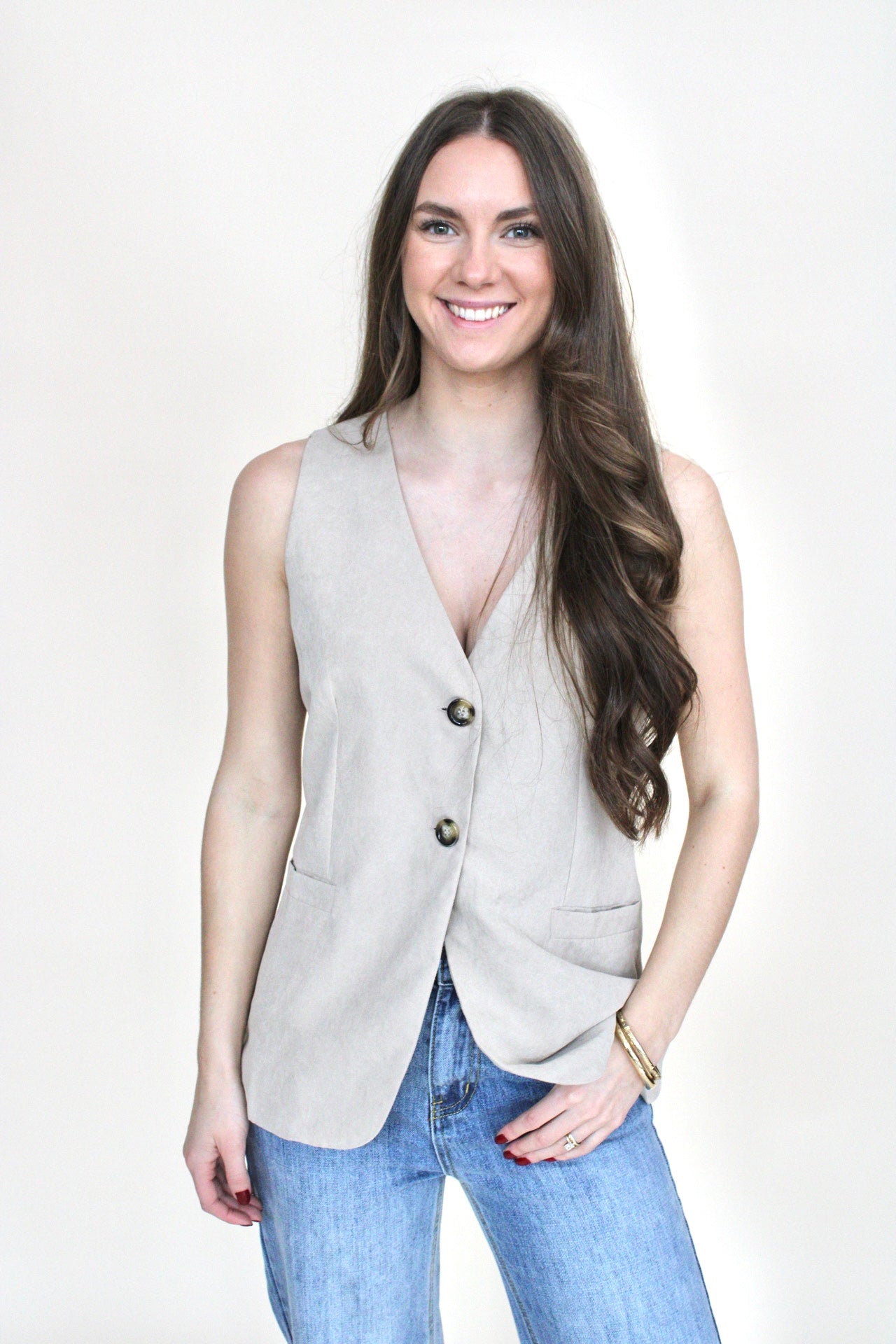 Mallory Button Up Vest
