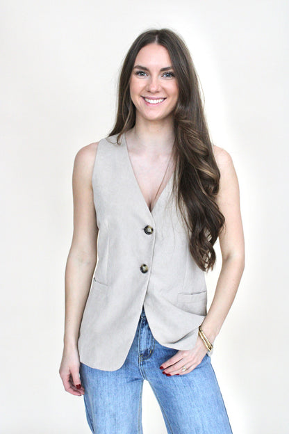 Mallory Button Up Vest