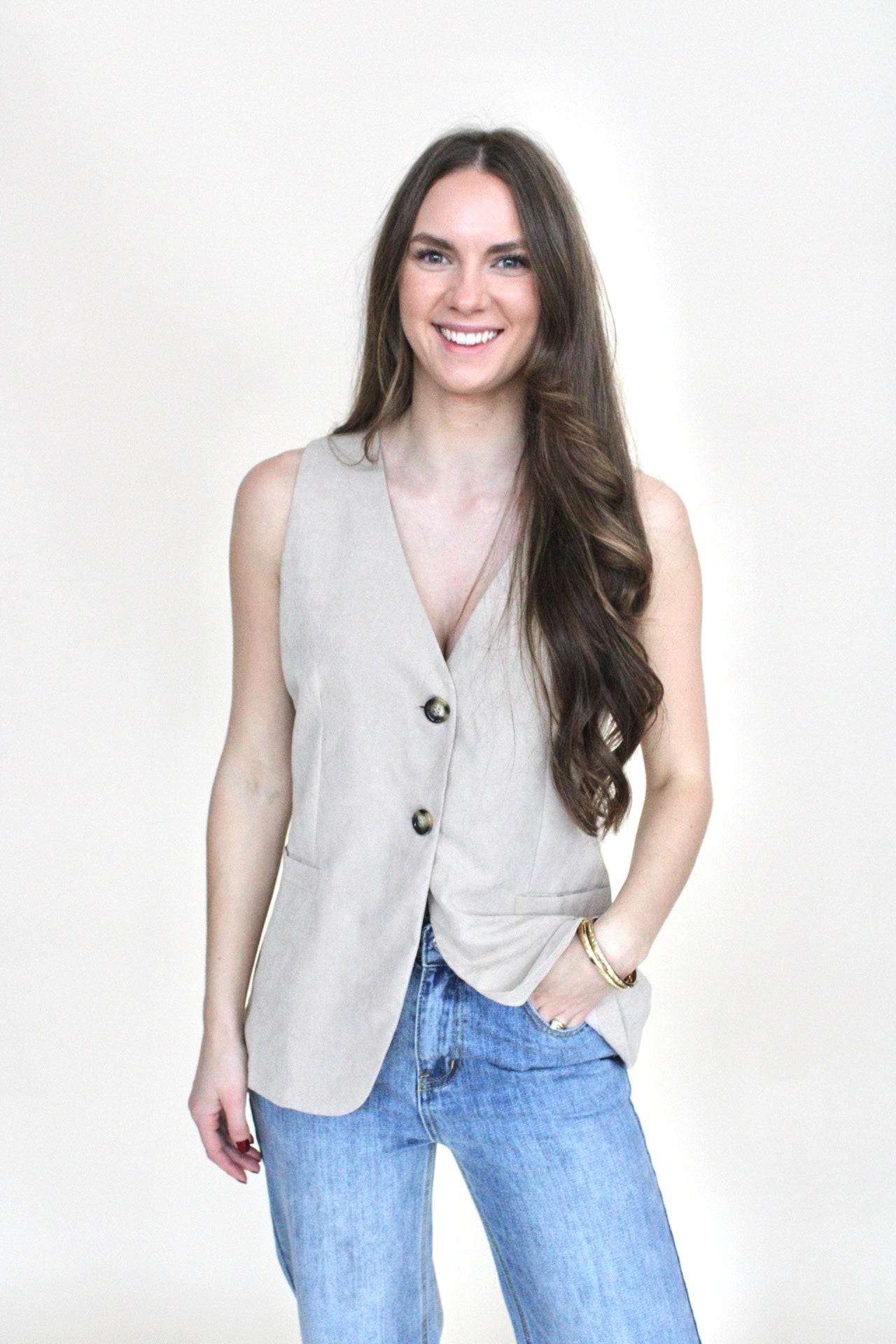 Mallory Button Up Vest