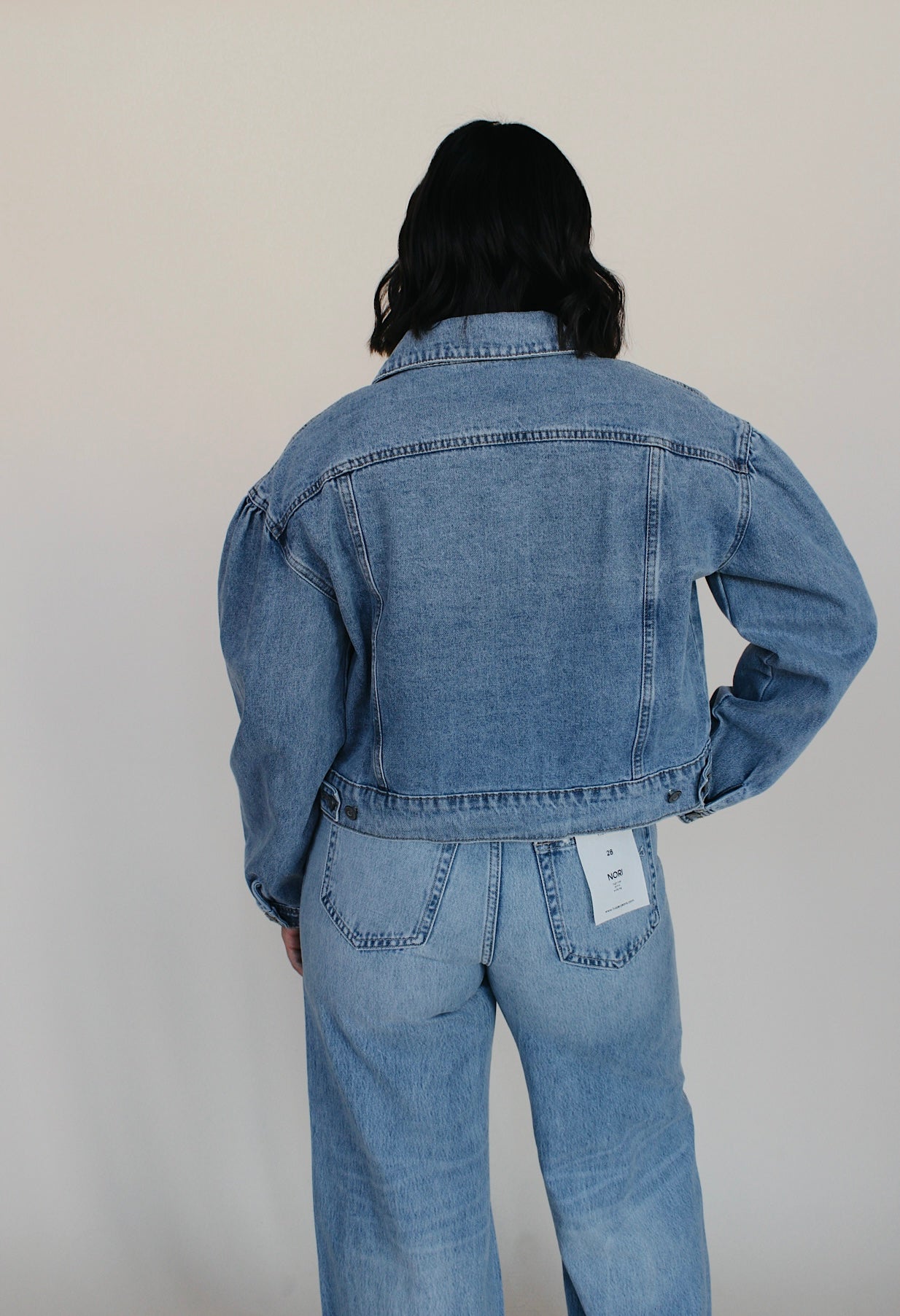 Puff Sleeve Denim Jacket