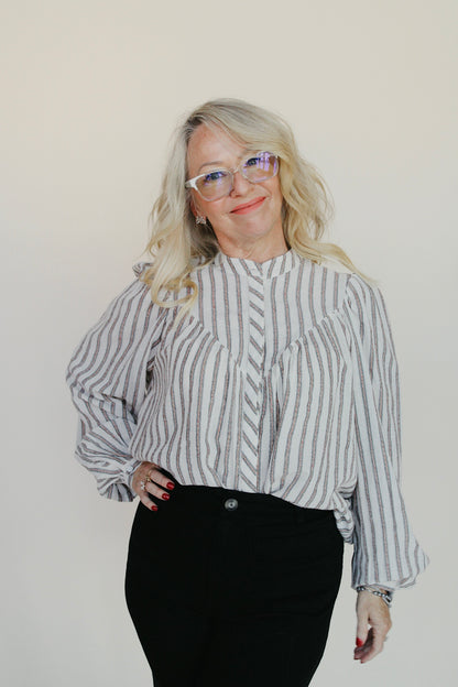 Georgia Woven Striped Shirt