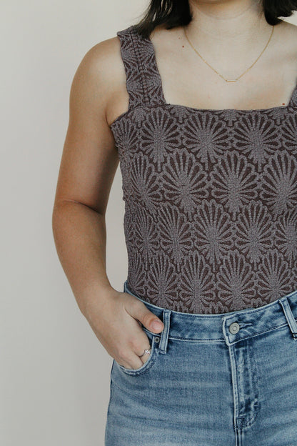 Lace Textured Square Top - more colors available