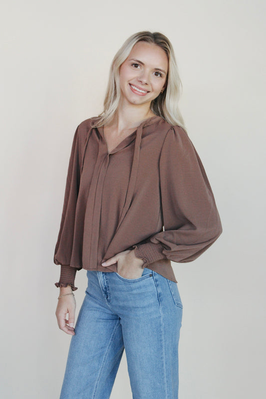 Selah Neck Tie Blouse