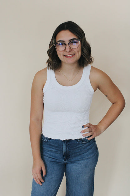 Reversible Lace Textured Tank