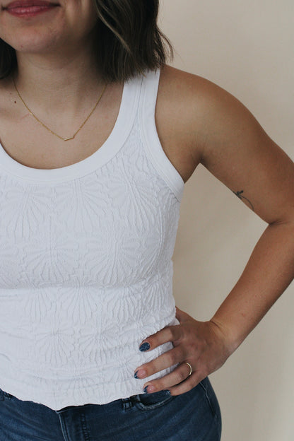 Reversible Lace Textured Tank