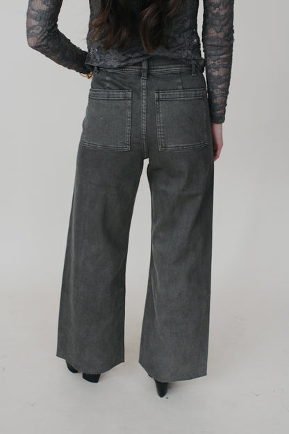 Taylor Straight Wide Leg Denim Pant