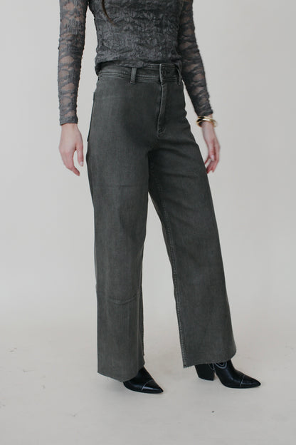Taylor Straight Wide Leg Denim Pant