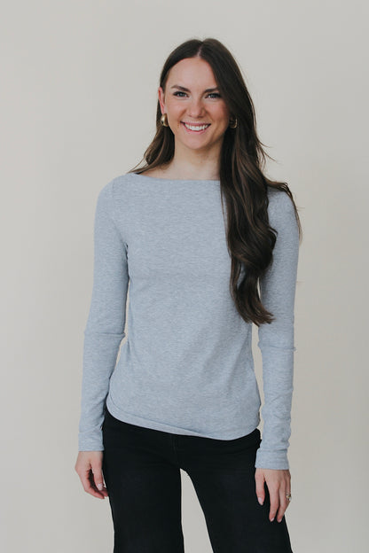Core Basic Boat Neck Long Sleeve