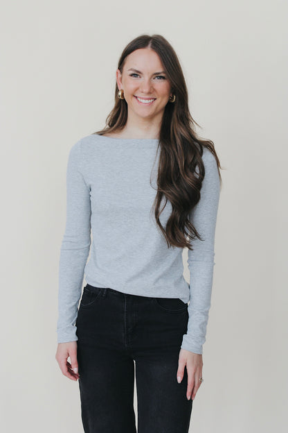 Core Basic Boat Neck Long Sleeve