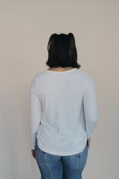 Ashley Long Sleeve Top - White