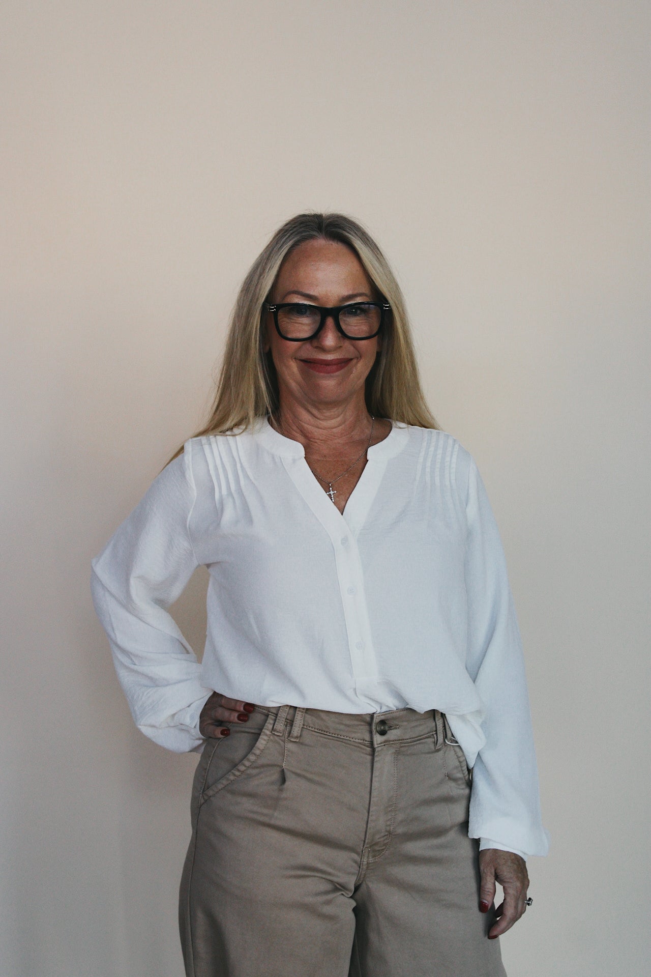 Woven Long Sleeve Blouse