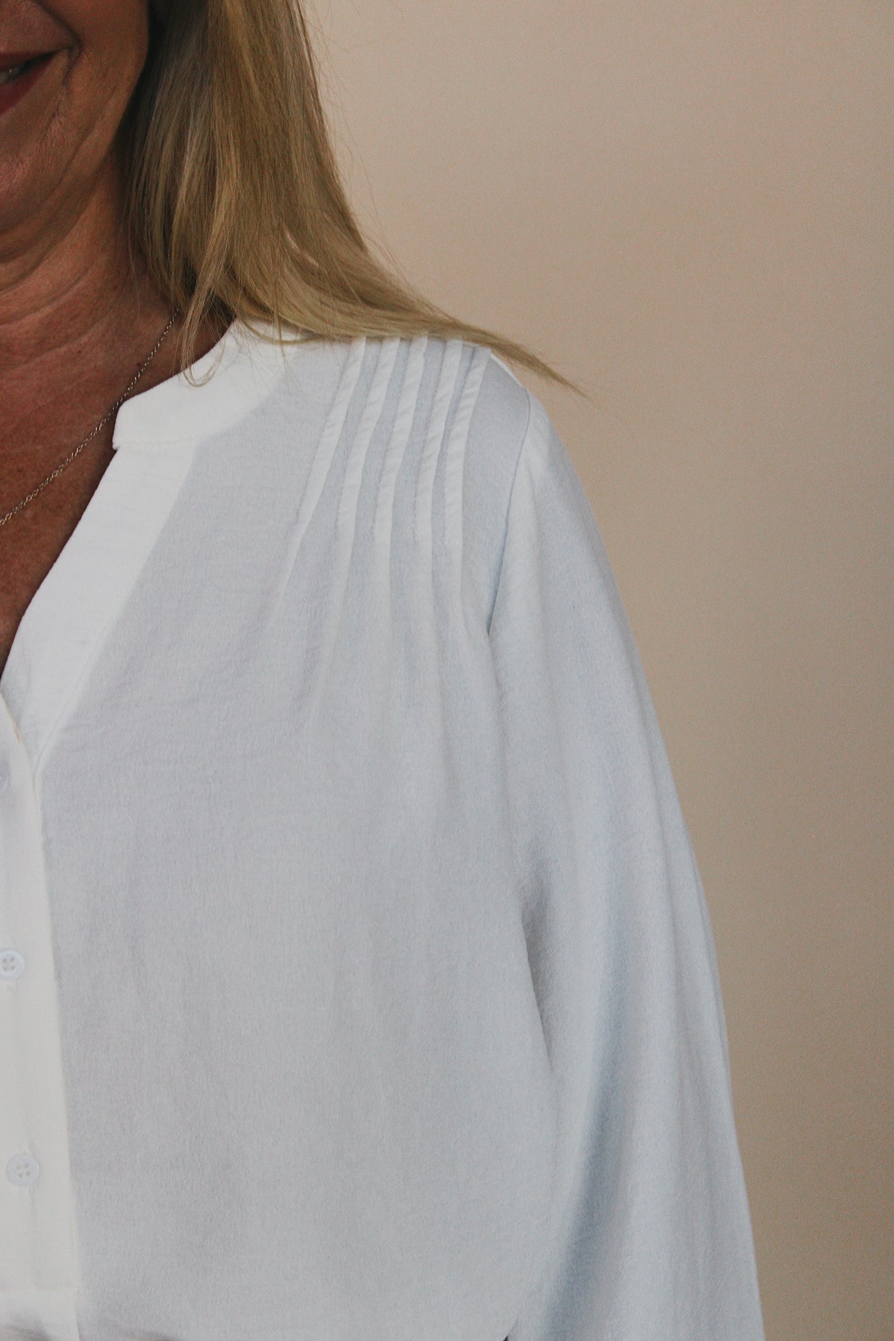 Woven Long Sleeve Blouse