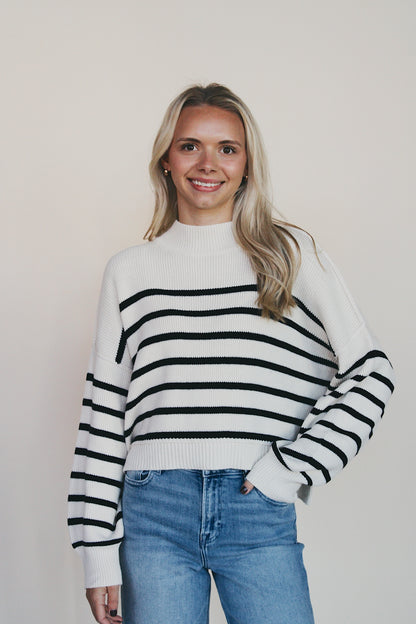 Presley Striped Drop Shoulder Knit