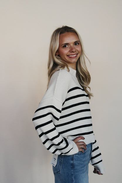 Presley Striped Drop Shoulder Knit