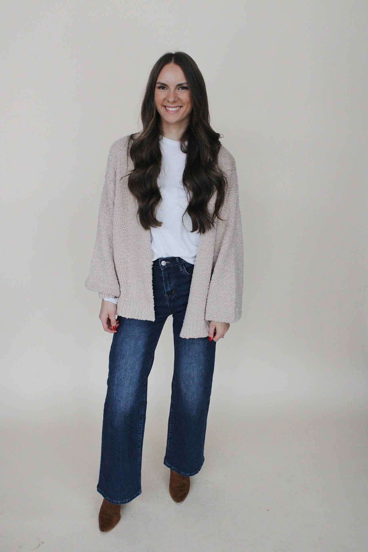 Laila Knit Open Front Cardigan