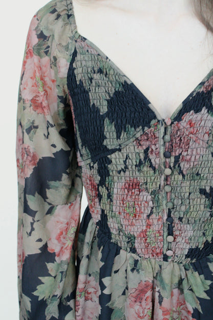 Whitney Smocked Peasant Dress