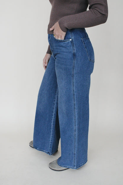 High Rise Wide Leg Jeans