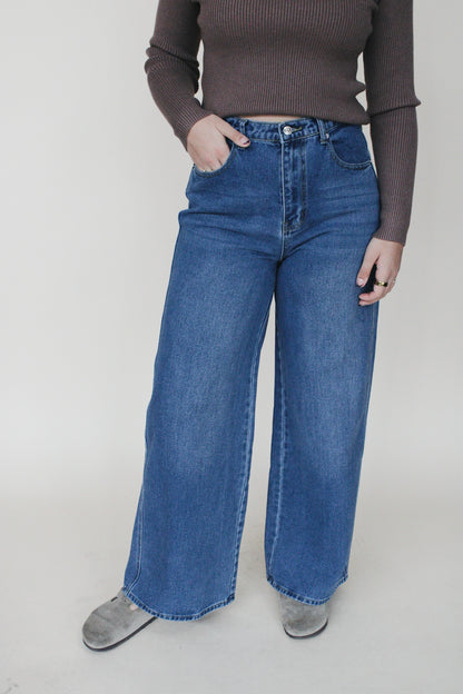 High Rise Wide Leg Jeans