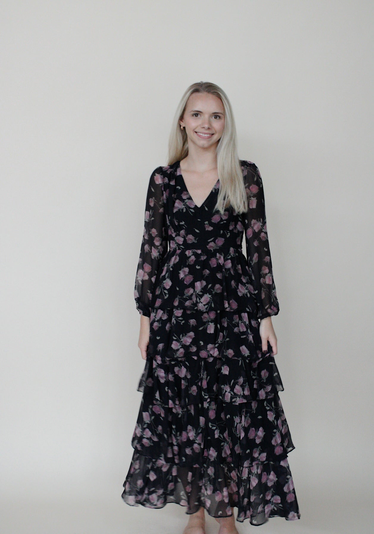 Eloise Tiered Floral Maxi Dress