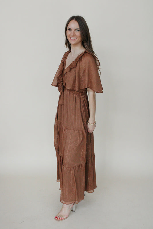 Sutton Shimmer Midi Dress