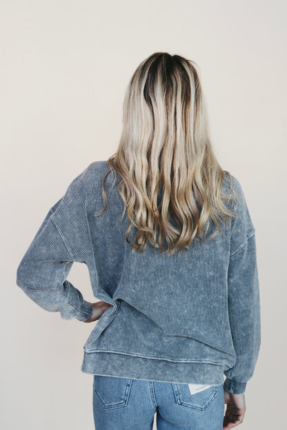 Mom Club Ribbed Knit Top