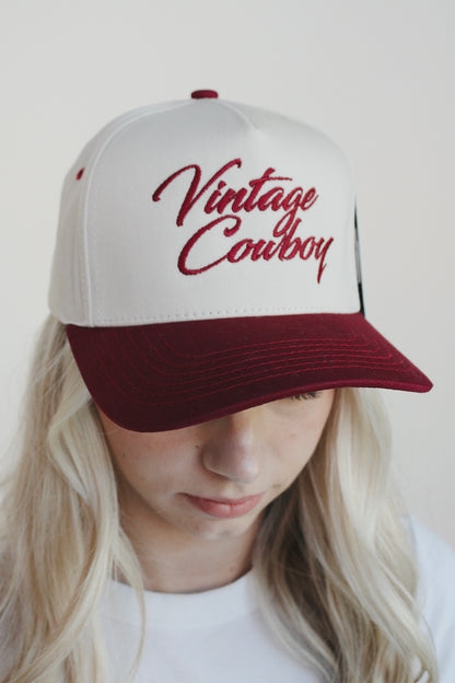 Vintage Cowboy Trucker Hat