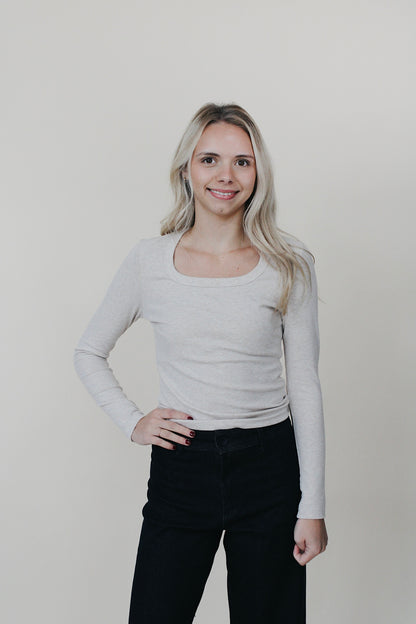 Basic Scoop Neck Long Sleeve