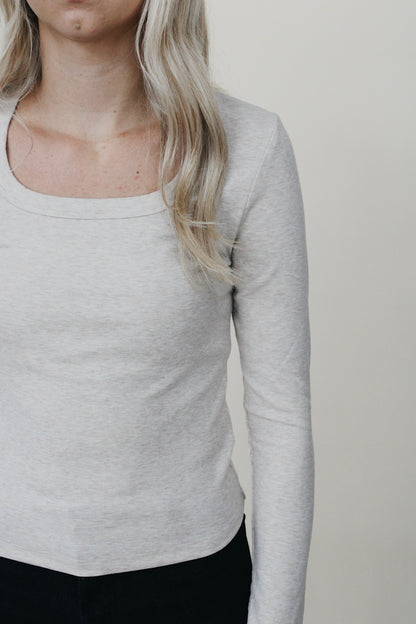 Basic Scoop Neck Long Sleeve