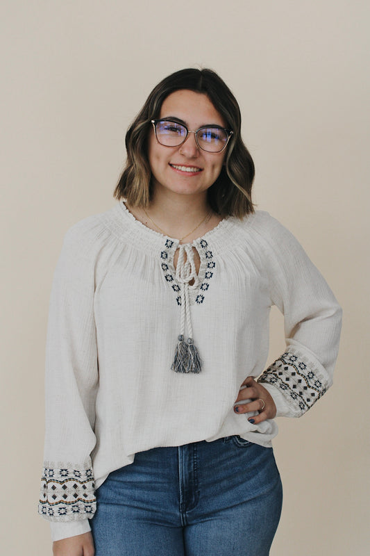 Savannah Embroidered Blouse