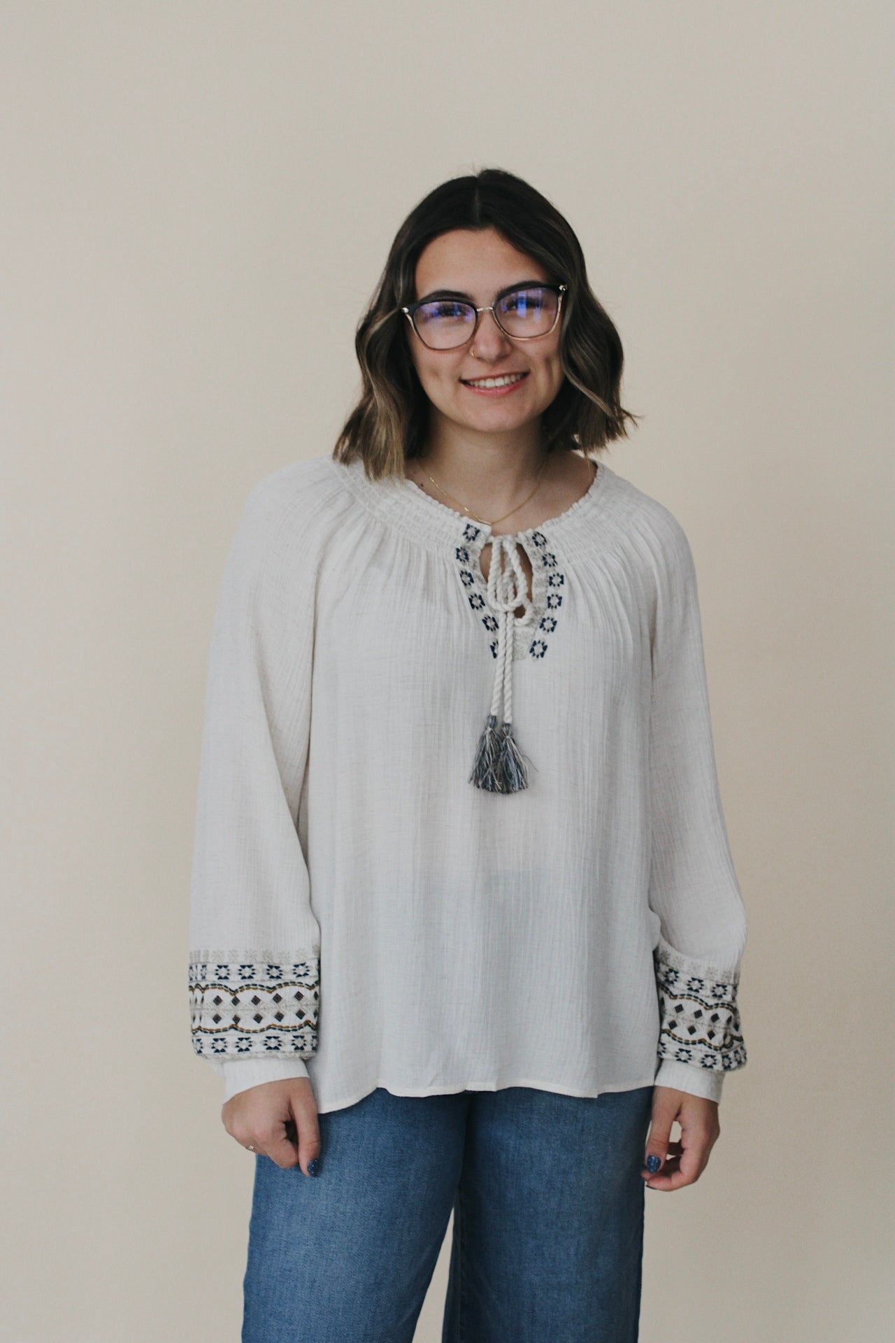 Savannah Embroidered Blouse