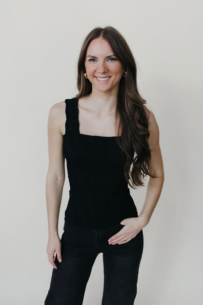 Lace Textured Square Top - more colors available