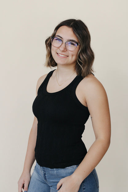 Reversible Lace Textured Tank