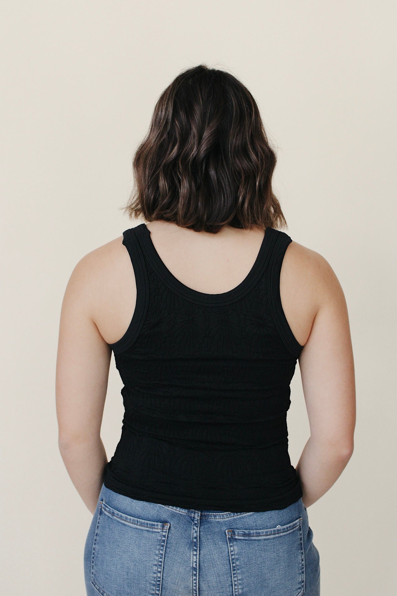 Reversible Lace Textured Tank