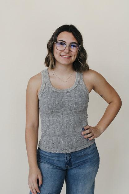 Reversible Lace Textured Tank