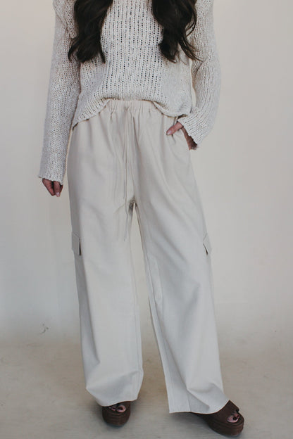 Hailey Linen Cargo Pant
