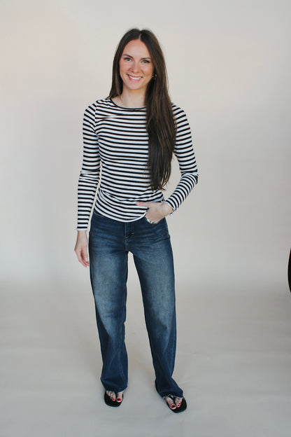 Ichi Striped Long Sleeve