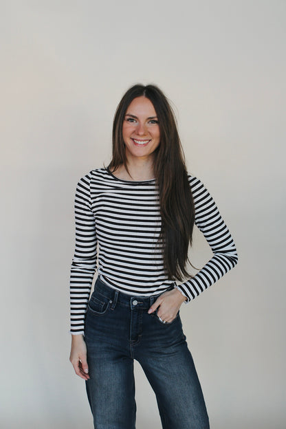 Ichi Striped Long Sleeve