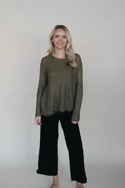 Remi Distressed Pullover Sweater