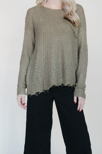 Remi Distressed Pullover Sweater