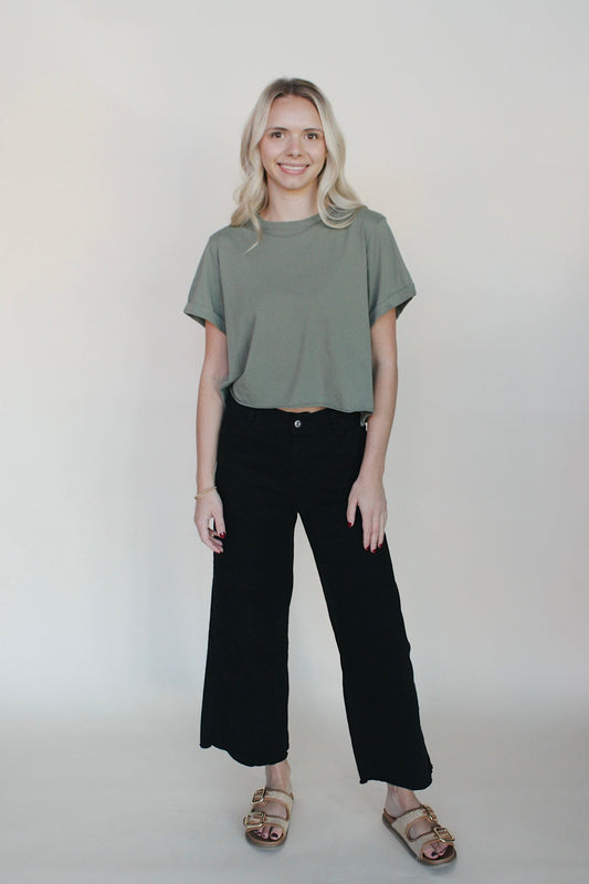 Reese Twill Wide Leg Pant