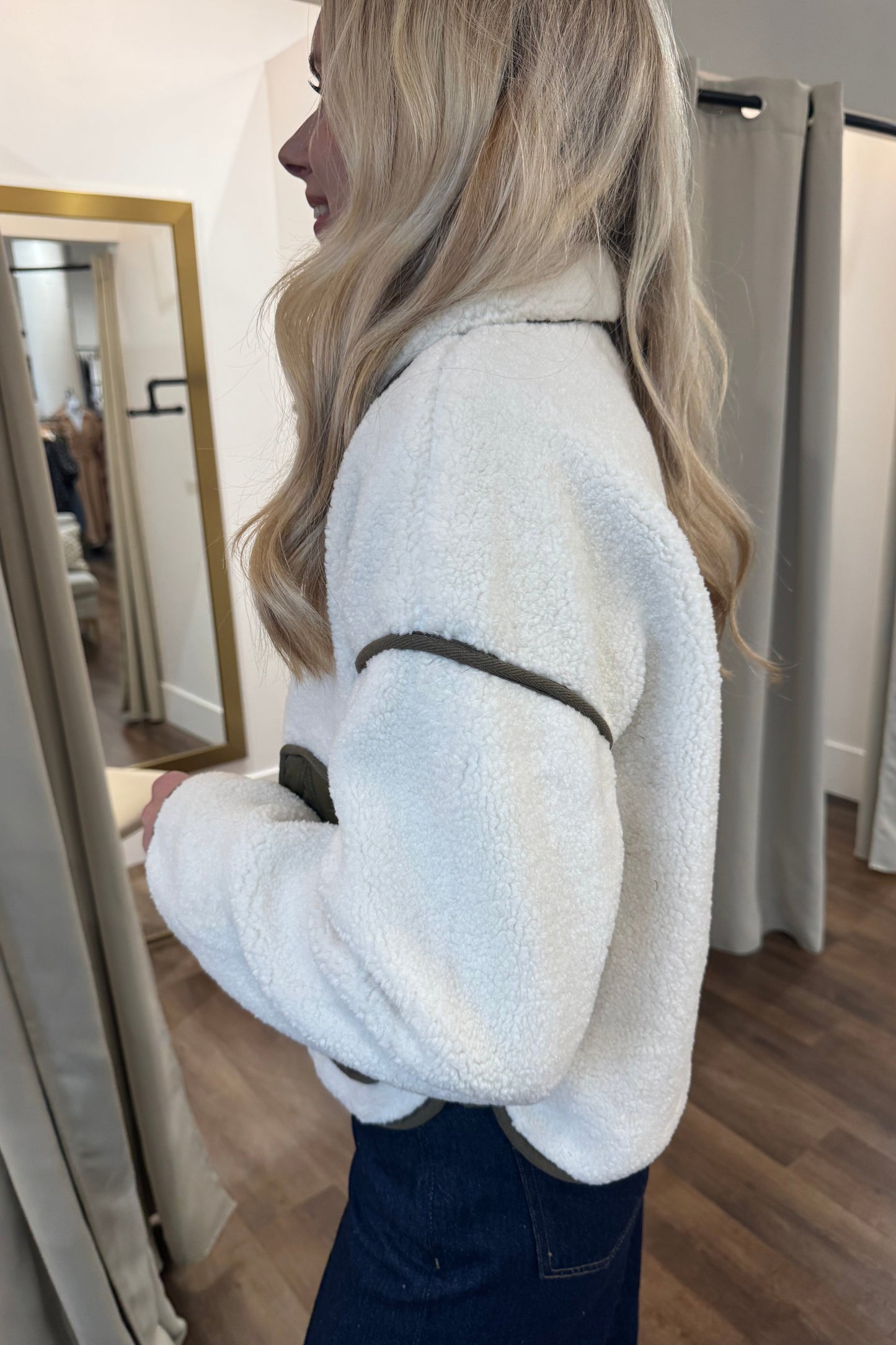 Drew Faux Shearling Jacket